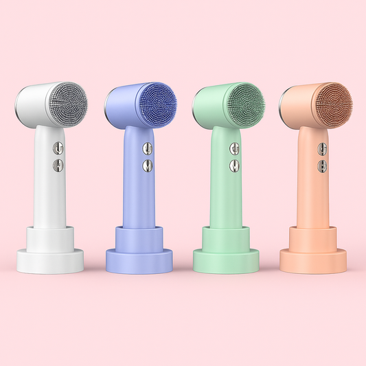 6 In 1 Ultrasonic Electric Face Cleansing Brush Compress