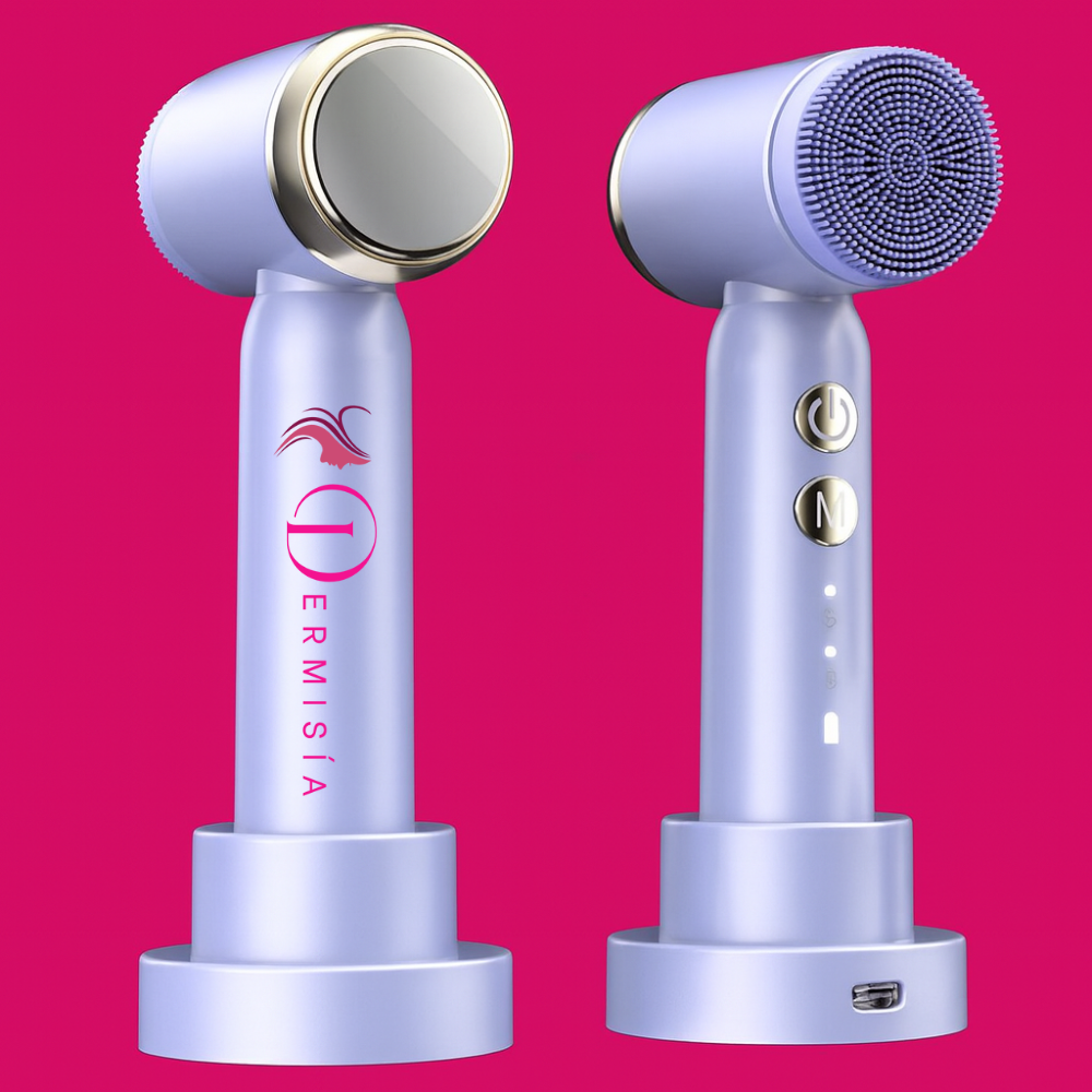 6 In 1 Ultrasonic Electric Face Cleansing Brush Compress