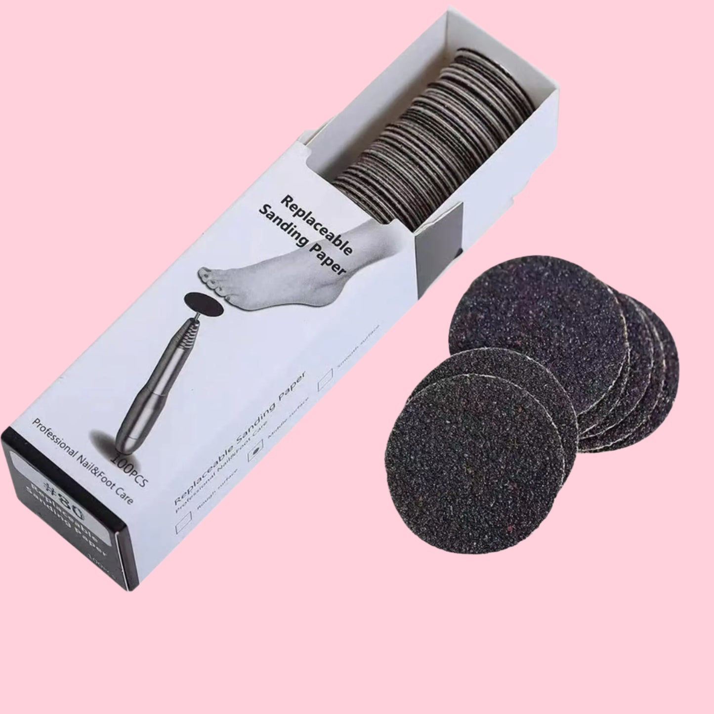 100 (120 Grit) Replaceable Sandpaper Discs